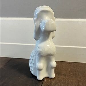 White Ceramic Dog Figurine